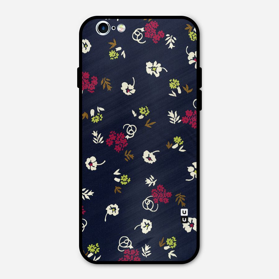 Tiny Flowers Metal Back Case for iPhone 6 6s