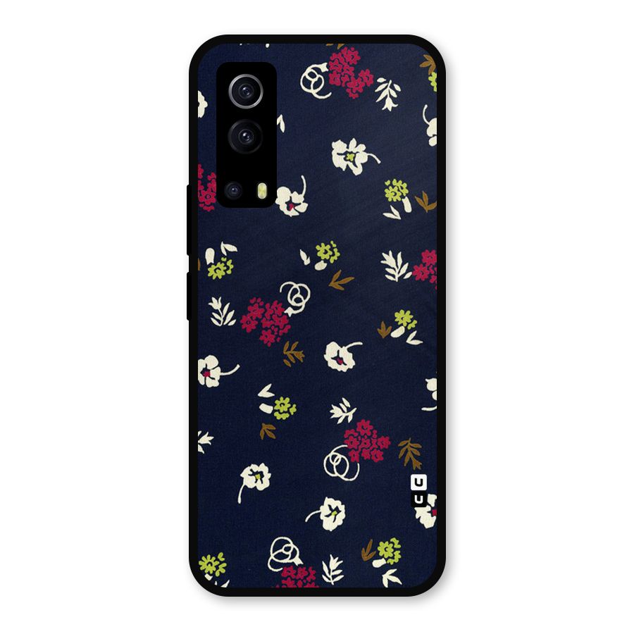 Tiny Flowers Metal Back Case for iQOO Z3