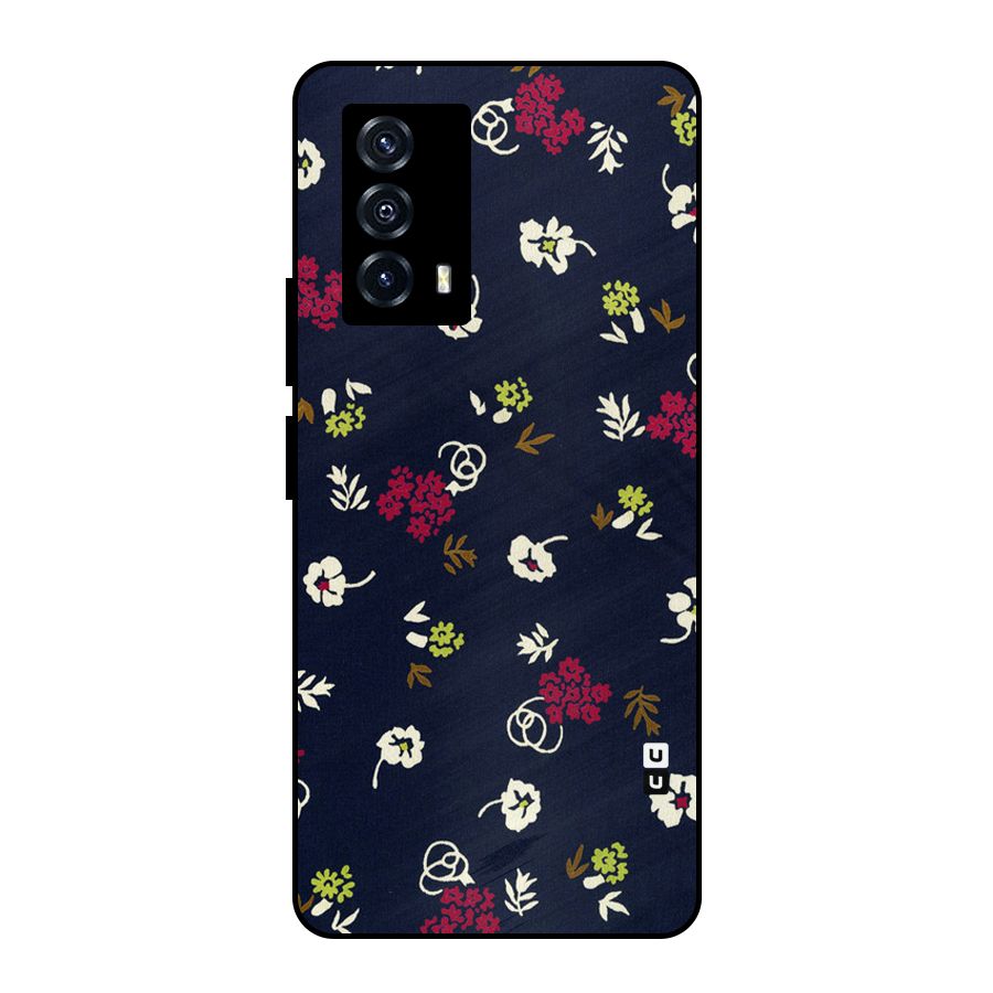 Tiny Flowers Metal Back Case for iQOO Z5