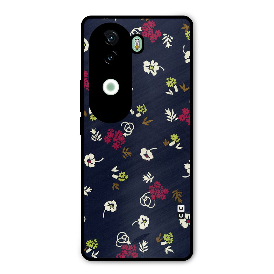 Tiny Flowers Metal Back Case for iQOO Z9s