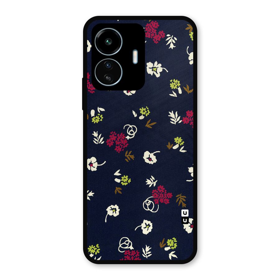 Tiny Flowers Metal Back Case for vivo iQOO Z6 Lite 5G