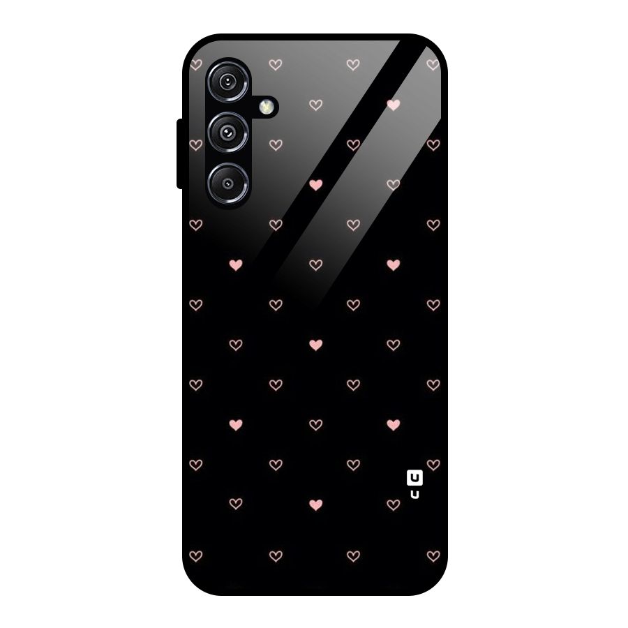 Tiny Little Pink Pattern Glass Back Case for Galaxy M34 5G