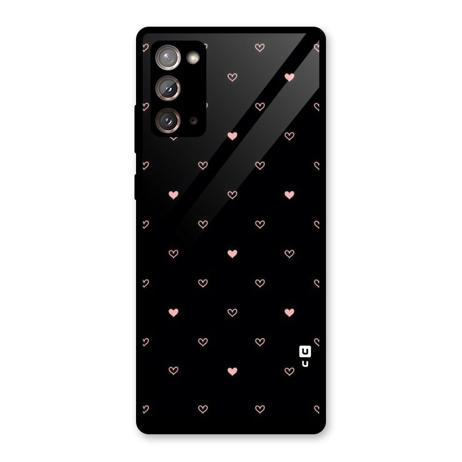Tiny Little Pink Pattern Glass Back Case for Galaxy Note 20