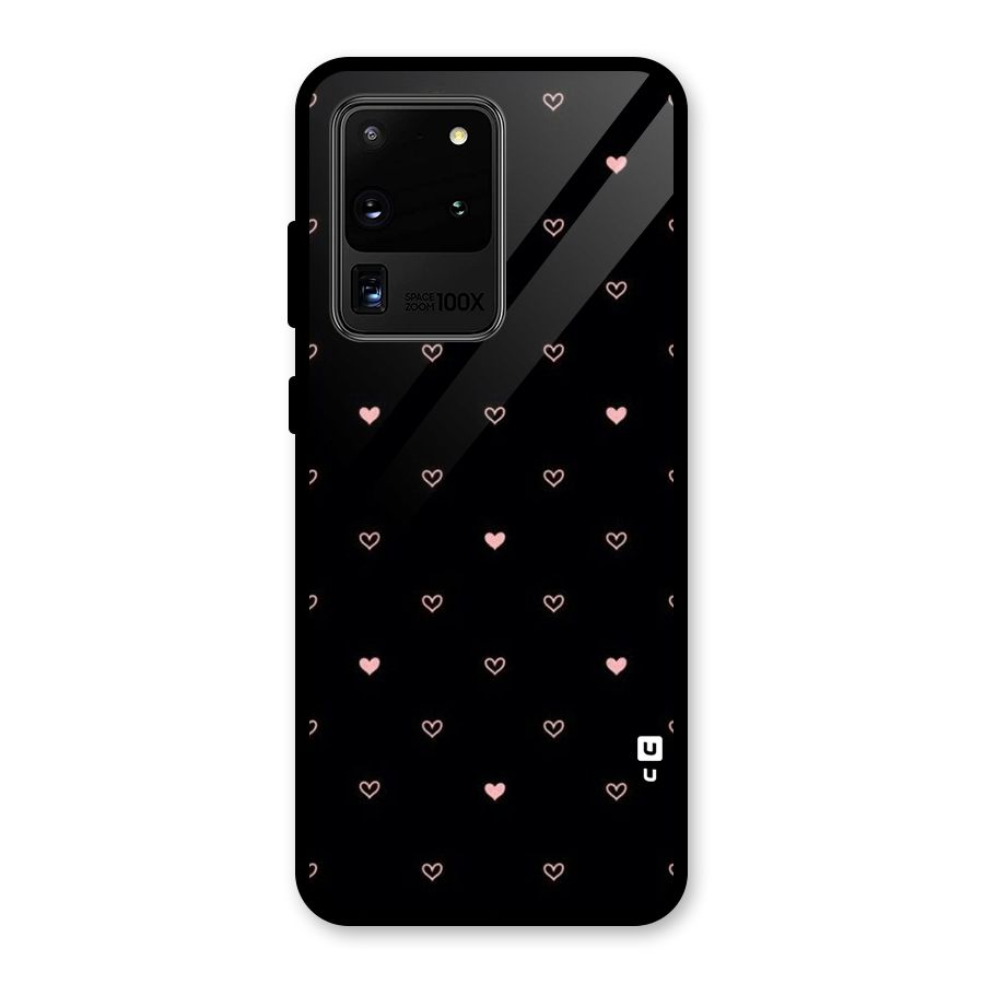Tiny Little Pink Pattern Glass Back Case for Galaxy S20 Ultra