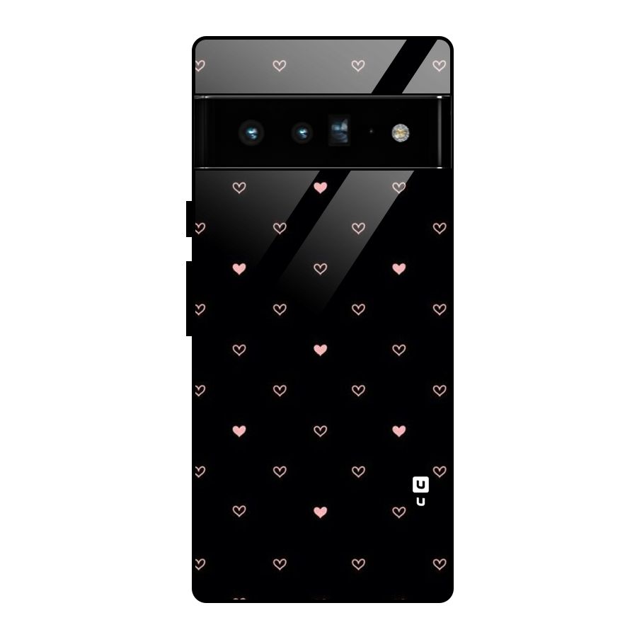 Tiny Little Pink Pattern Glass Back Case for Google Pixel 6 Pro