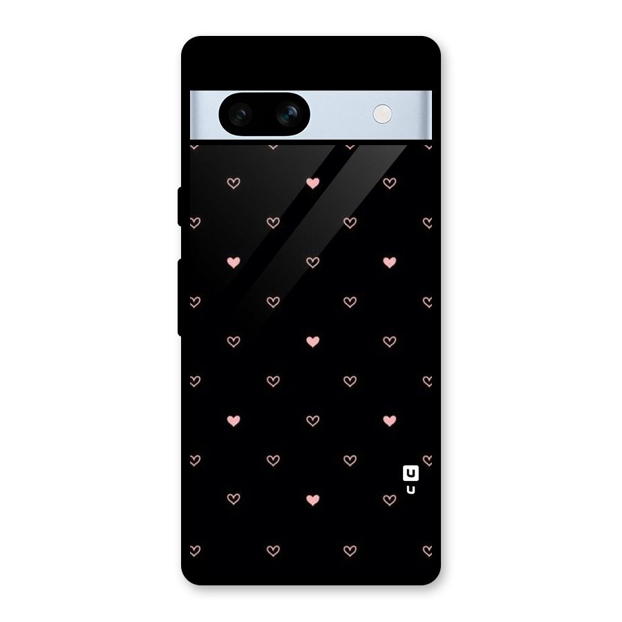 Tiny Little Pink Pattern Glass Back Case for Google Pixel 7a