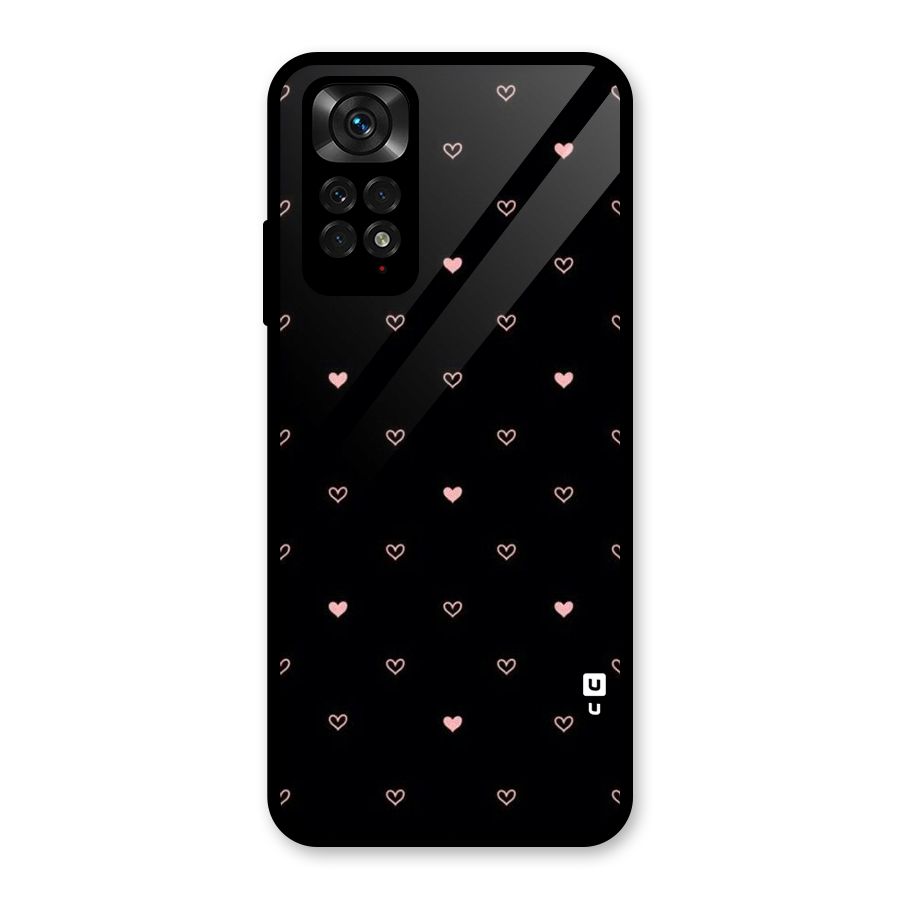 Tiny Little Pink Pattern Glass Back Case for Redmi Note 11S