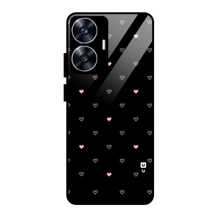 Tiny Little Pink Pattern Glass Back Case for realme C55