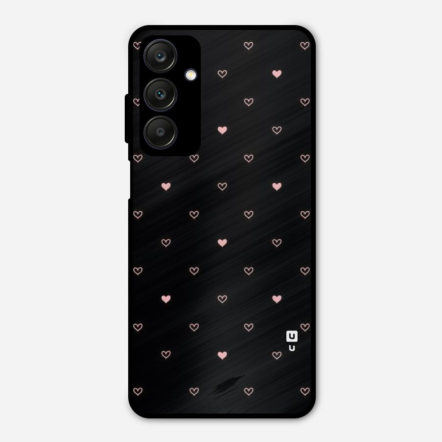 Tiny Little Pink Pattern Metal Back Case for Galaxy A25 5G