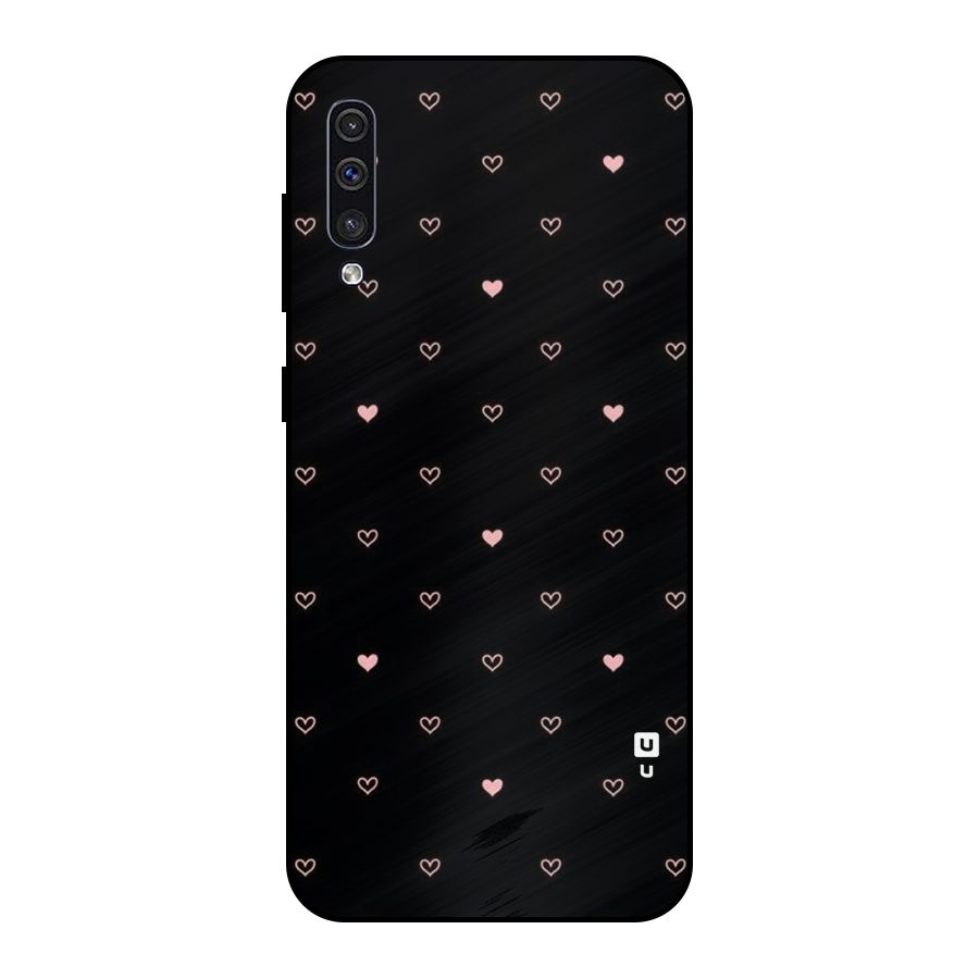 Tiny Little Pink Pattern Metal Back Case for Galaxy A30s