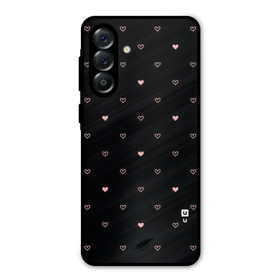 Tiny Little Pink Pattern Metal Back Case for Galaxy A36