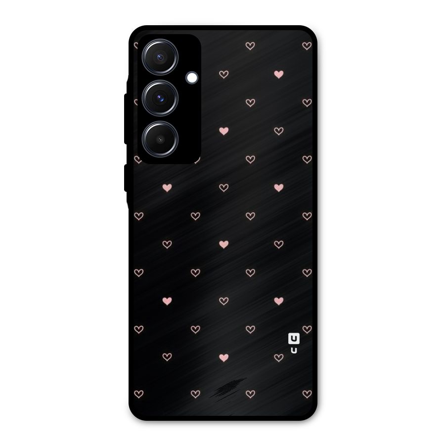Tiny Little Pink Pattern Metal Back Case for Galaxy A55
