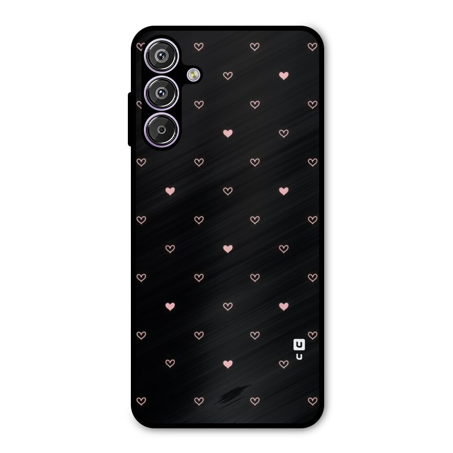 Tiny Little Pink Pattern Metal Back Case for Galaxy F15