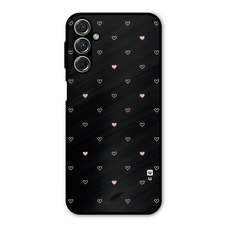 Tiny Little Pink Pattern Metal Back Case for Galaxy F34