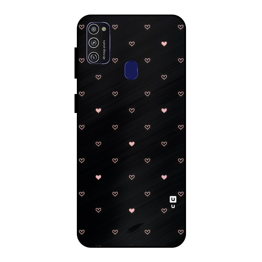 Tiny Little Pink Pattern Metal Back Case for Galaxy M30s