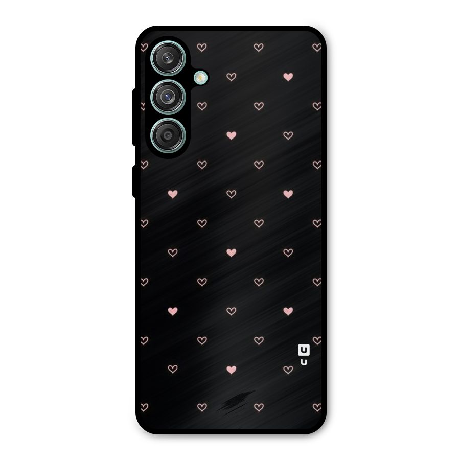 Tiny Little Pink Pattern Metal Back Case for Galaxy M55 5G