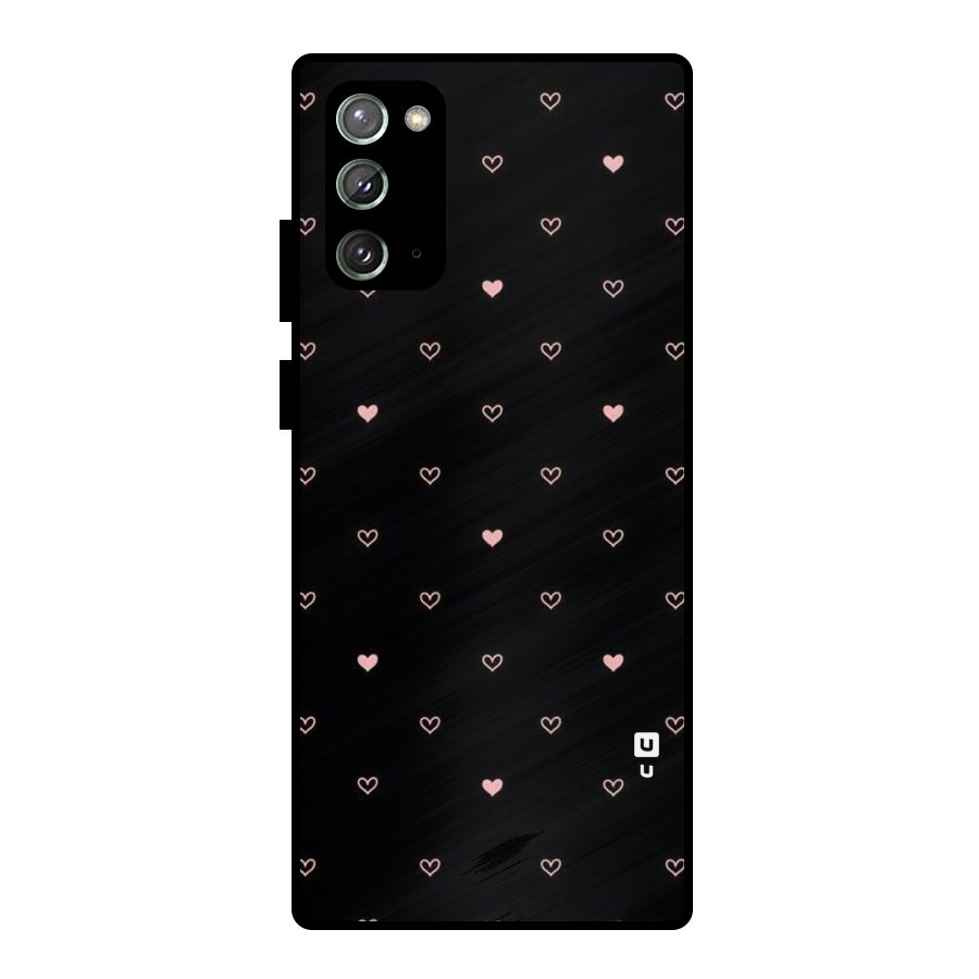 Tiny Little Pink Pattern Metal Back Case for Galaxy Note 20