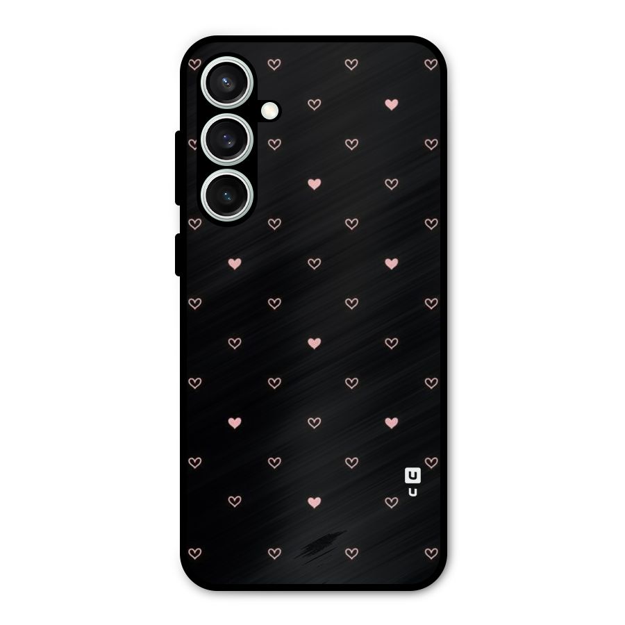 Tiny Little Pink Pattern Metal Back Case for Galaxy S23 FE