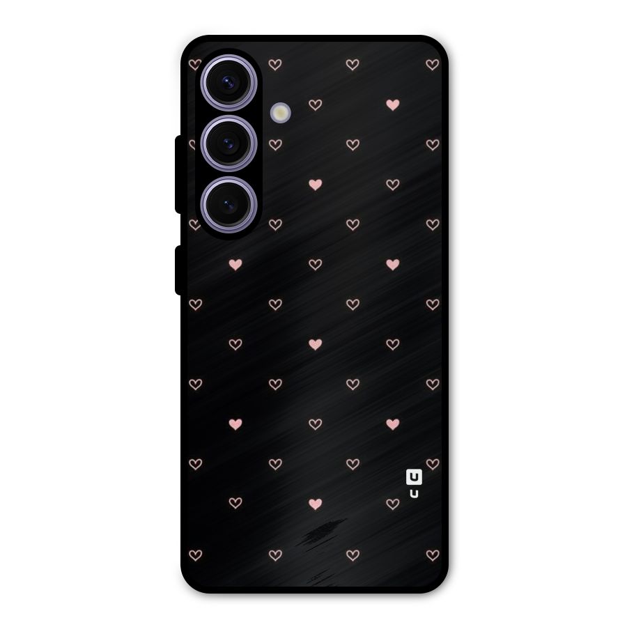 Tiny Little Pink Pattern Metal Back Case for Galaxy S24