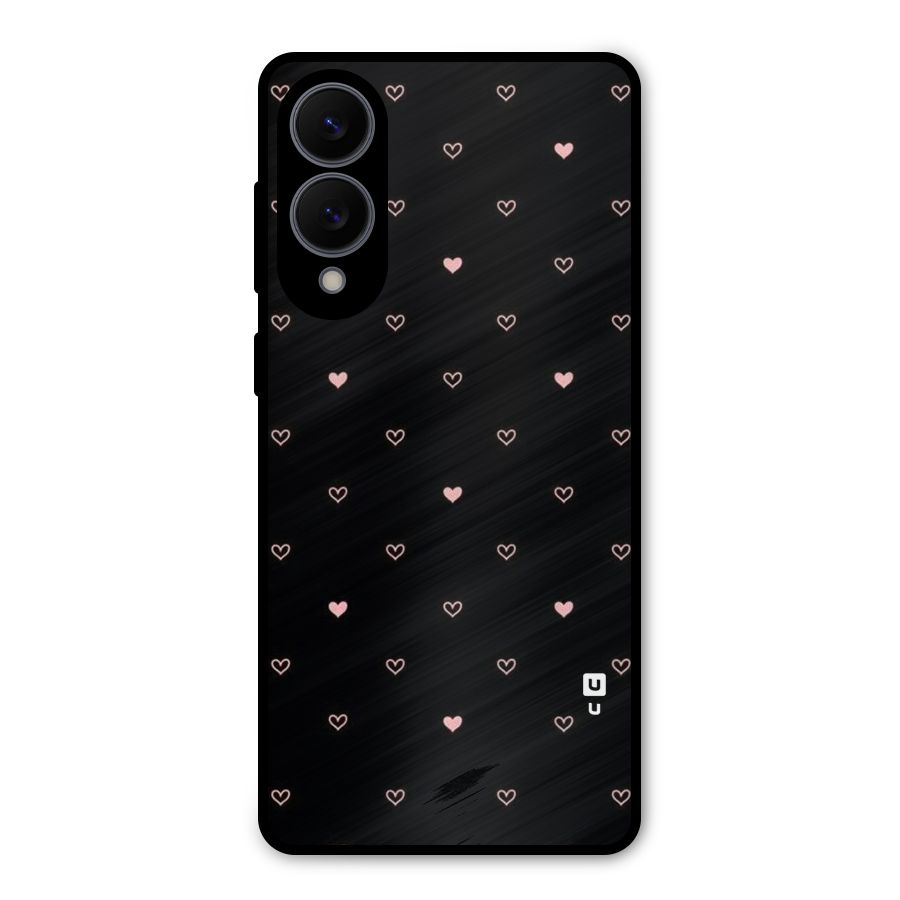Tiny Little Pink Pattern Metal Back Case for Galaxy S25 Edge