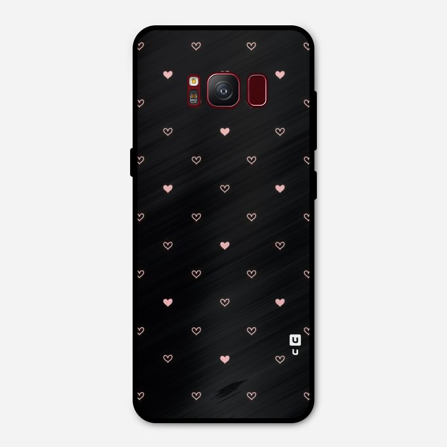 Tiny Little Pink Pattern Metal Back Case for Galaxy S8