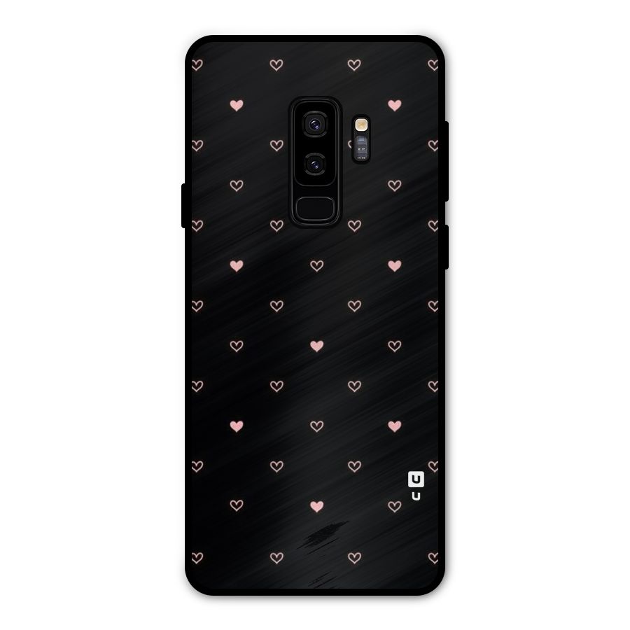 Tiny Little Pink Pattern Metal Back Case for Galaxy S9 Plus