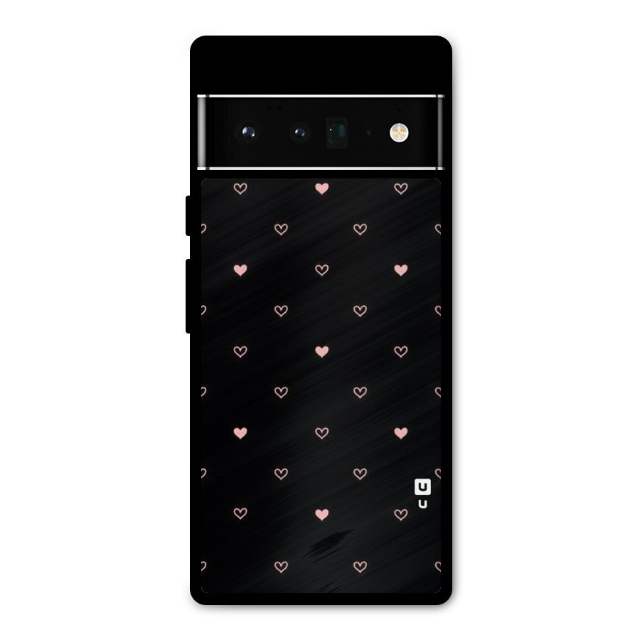 Tiny Little Pink Pattern Metal Back Case for Google Pixel 6 Pro