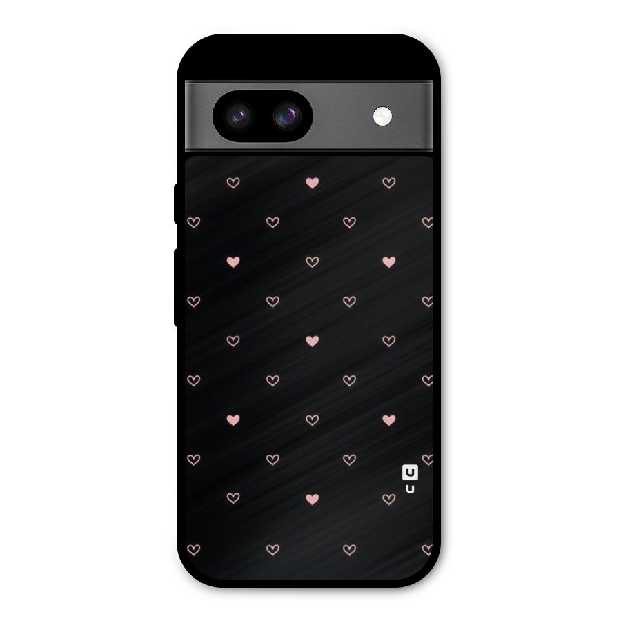 Tiny Little Pink Pattern Metal Back Case for Google Pixel 8a