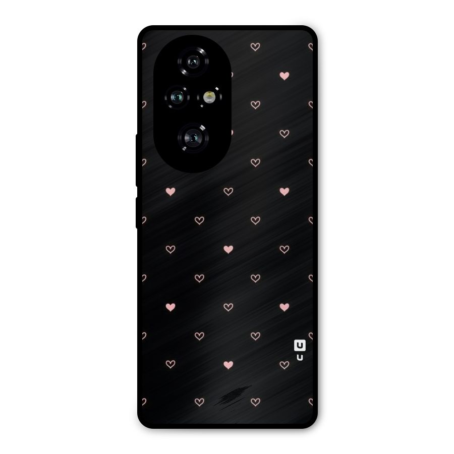 Tiny Little Pink Pattern Metal Back Case for Honor 200 Pro