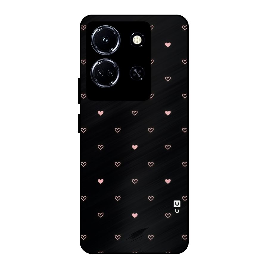 Tiny Little Pink Pattern Metal Back Case for Infinix Note 30 5G