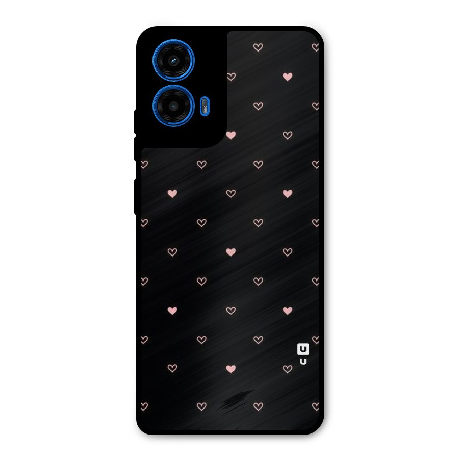 Tiny Little Pink Pattern Metal Back Case for Moto G45