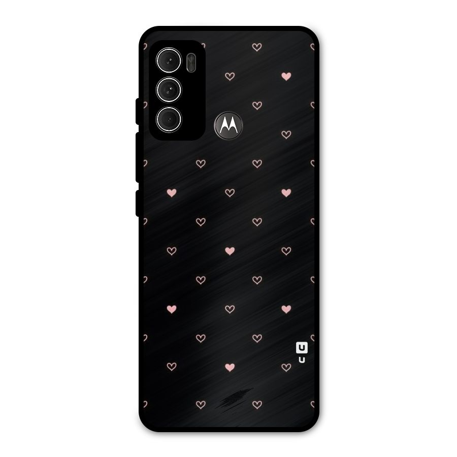Tiny Little Pink Pattern Metal Back Case for Moto G60