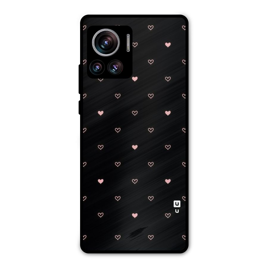 Tiny Little Pink Pattern Metal Back Case for Motorola Edge 30 Ultra