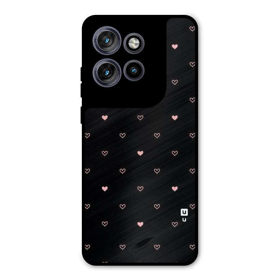Tiny Little Pink Pattern Metal Back Case for Motorola Edge 50 Neo