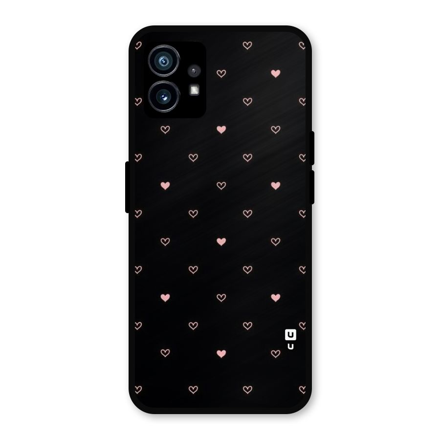 Tiny Little Pink Pattern Metal Back Case for Nothing Phone 1
