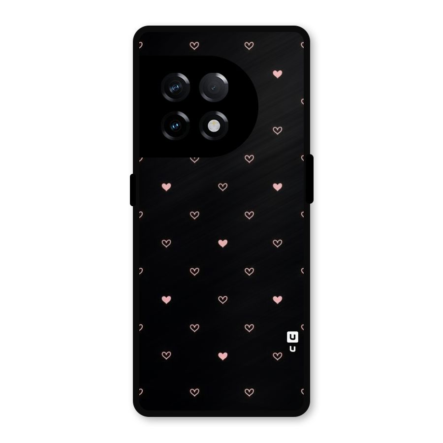 Tiny Little Pink Pattern Metal Back Case for OnePlus 11R