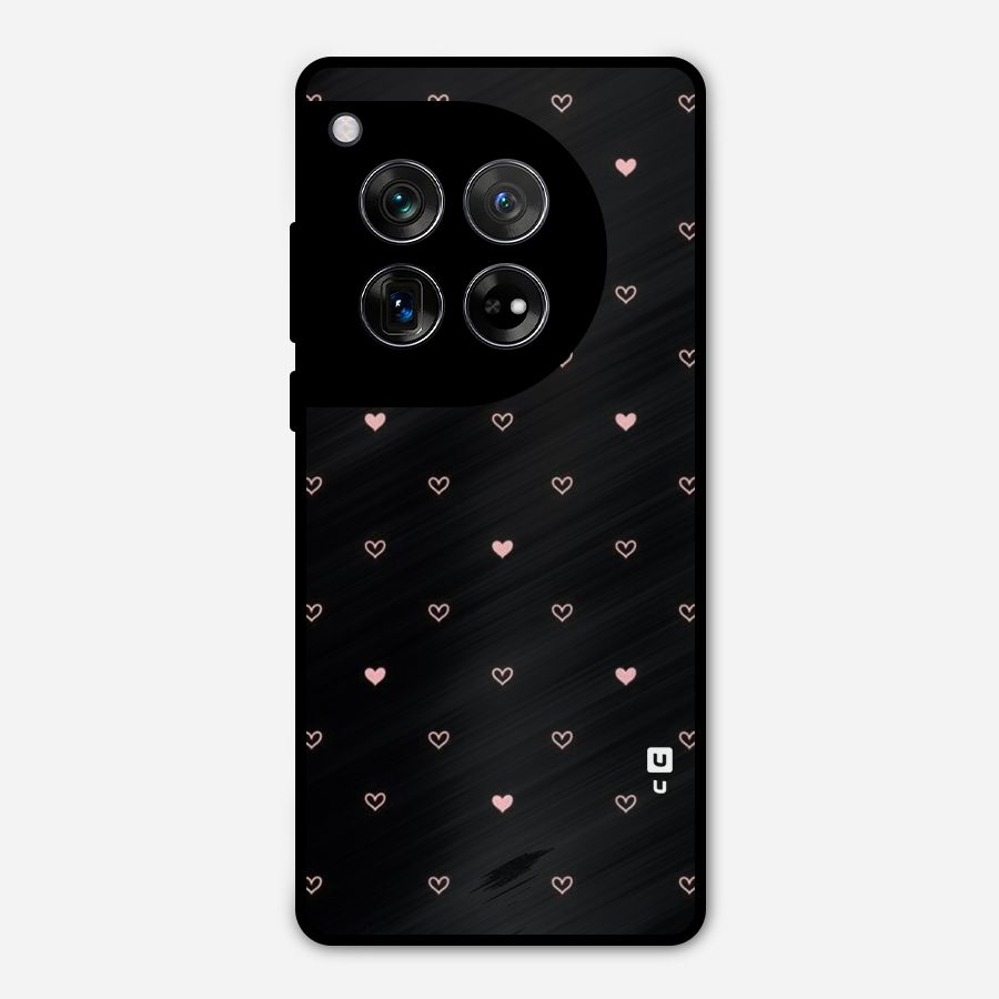 Tiny Little Pink Pattern Metal Back Case for OnePlus 12