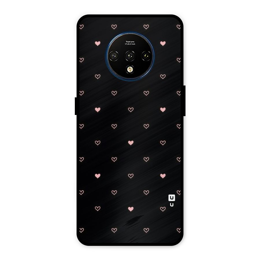 Tiny Little Pink Pattern Metal Back Case for OnePlus 7T