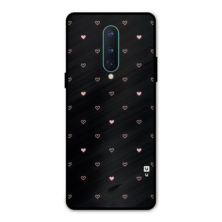 Tiny Little Pink Pattern Metal Back Case for OnePlus 8