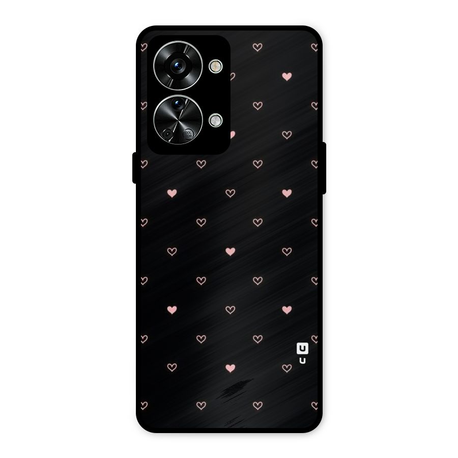 Tiny Little Pink Pattern Metal Back Case for OnePlus Nord 2T