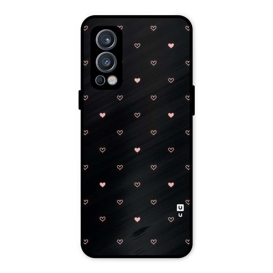 Tiny Little Pink Pattern Metal Back Case for OnePlus Nord 2 5G
