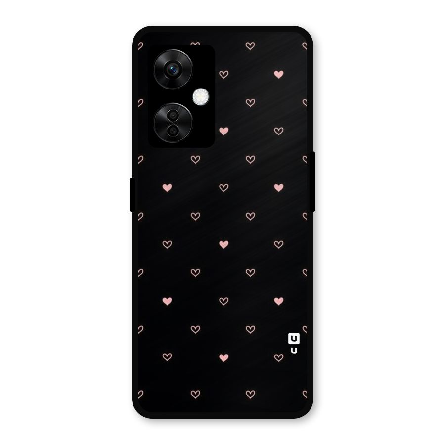 Tiny Little Pink Pattern Metal Back Case for OnePlus Nord CE 3 Lite