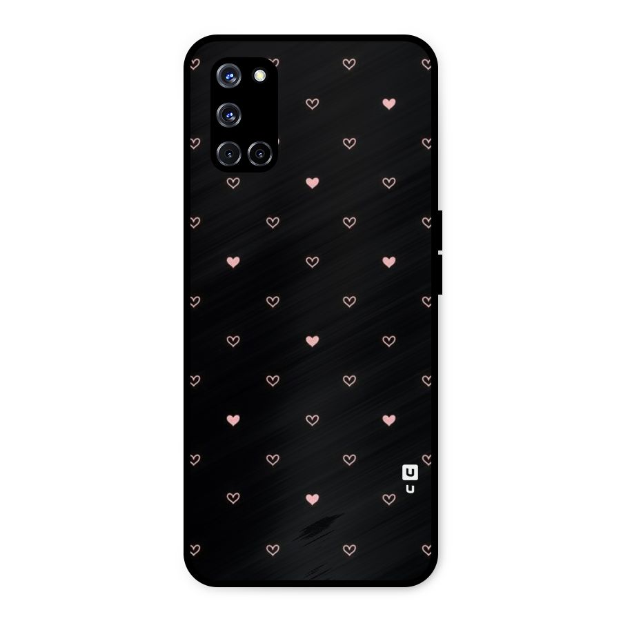 Tiny Little Pink Pattern Metal Back Case for Oppo A52