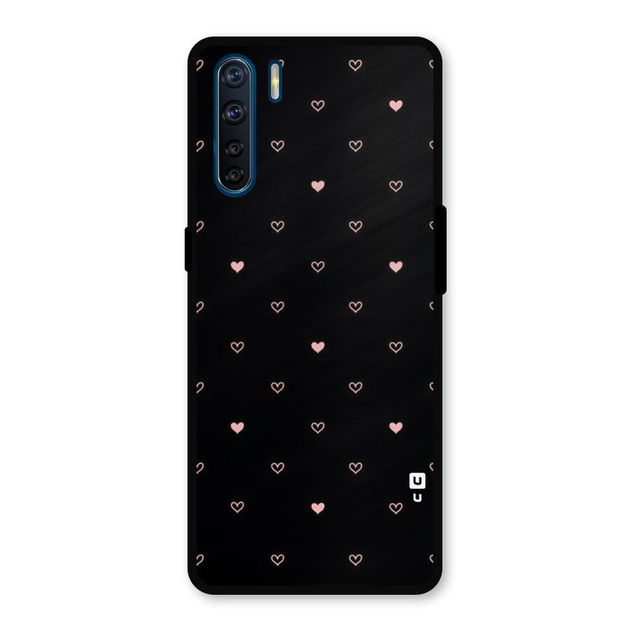 Tiny Little Pink Pattern Metal Back Case for Oppo F15