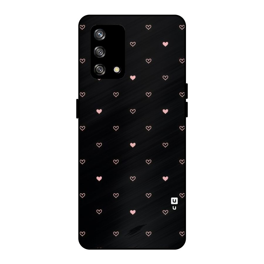 Tiny Little Pink Pattern Metal Back Case for Oppo F19
