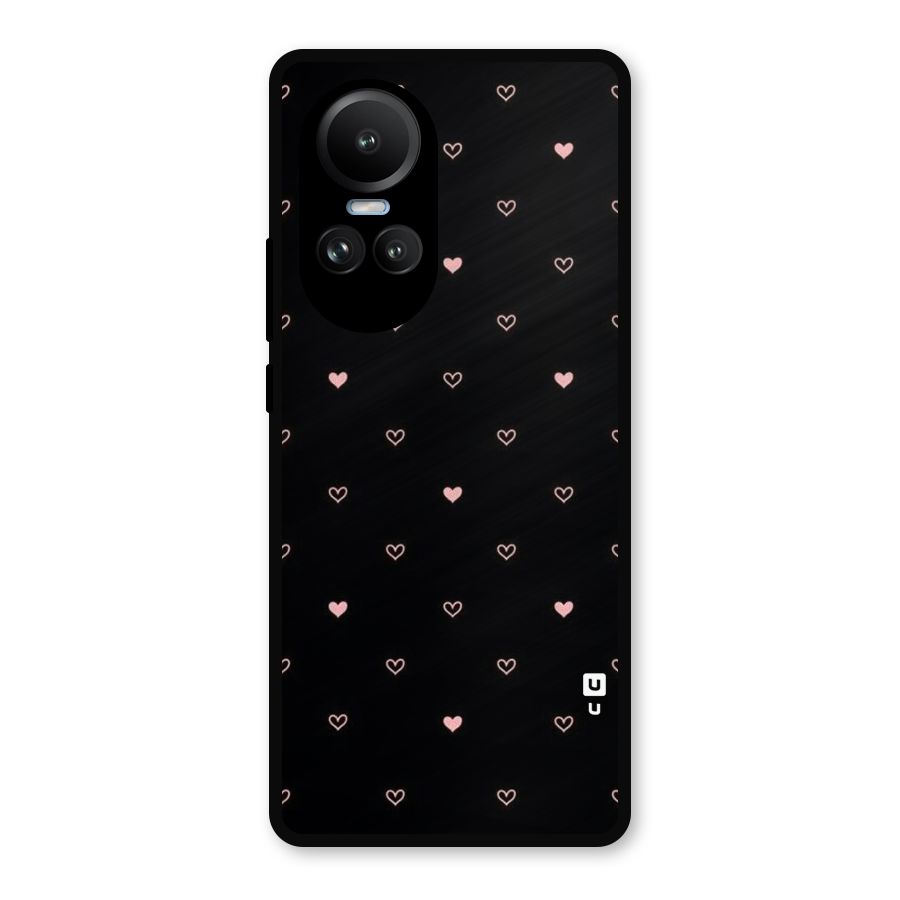 Tiny Little Pink Pattern Metal Back Case for Oppo Reno10
