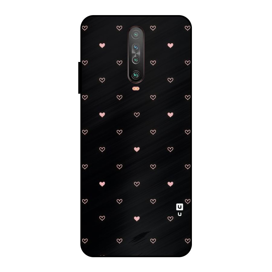 Tiny Little Pink Pattern Metal Back Case for Poco X2