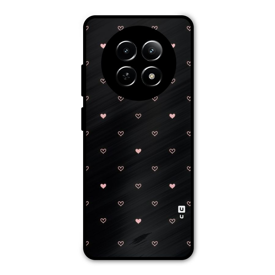 Tiny Little Pink Pattern Metal Back Case for Realme 12x 5G