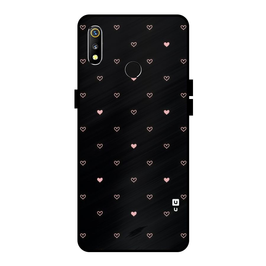 Tiny Little Pink Pattern Metal Back Case for Realme 3i