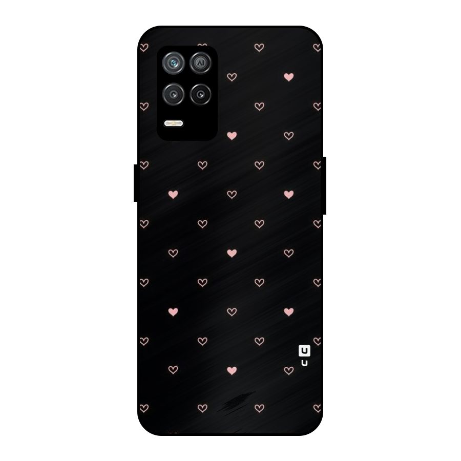 Tiny Little Pink Pattern Metal Back Case for Realme 8 5G